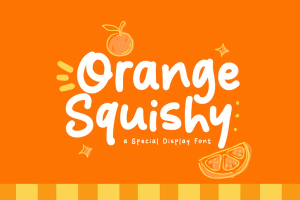 Orange Squishy - A Fun & Cozy Font