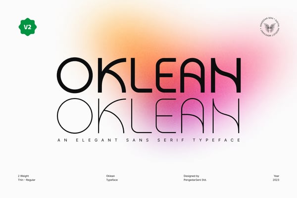 Oklean - Elegant Sans Serif Typeface