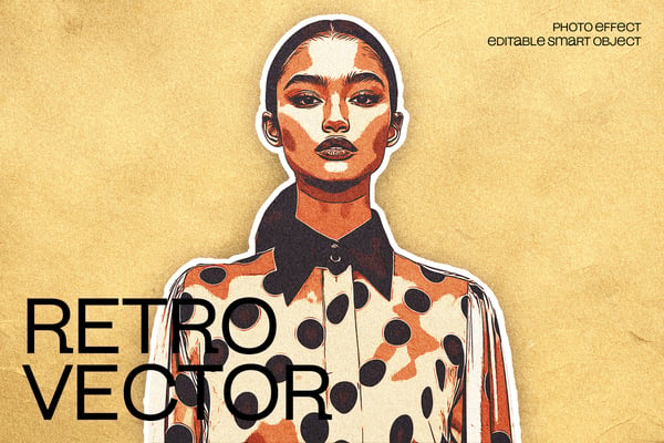 Retro Vector Photo Effect