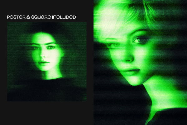 Bad Photocopy Square And Poster Photo Effect