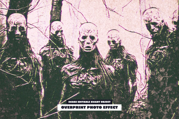 Overprint Photo Effect