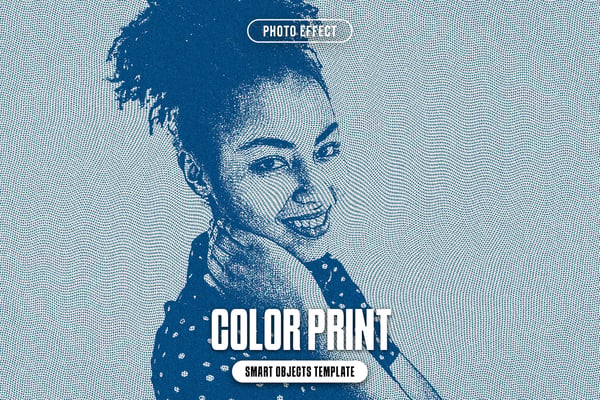 Color Print Photo Effect