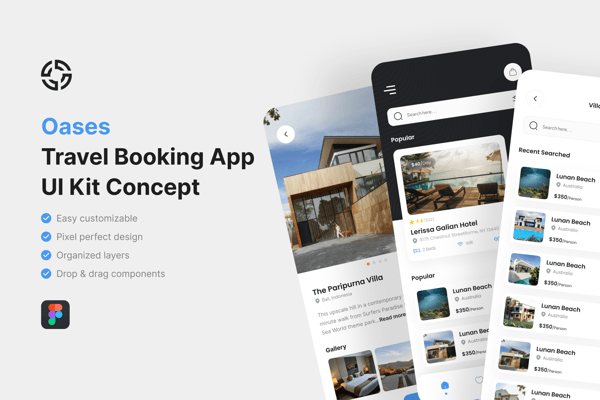 Travel Booking App UI Kit
