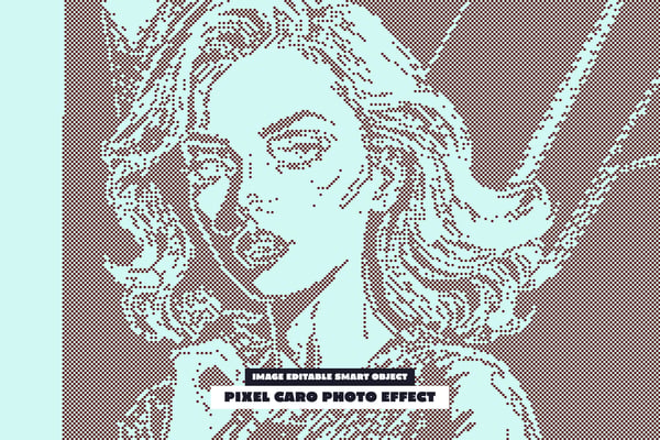 Pixel Caro Photo Effect