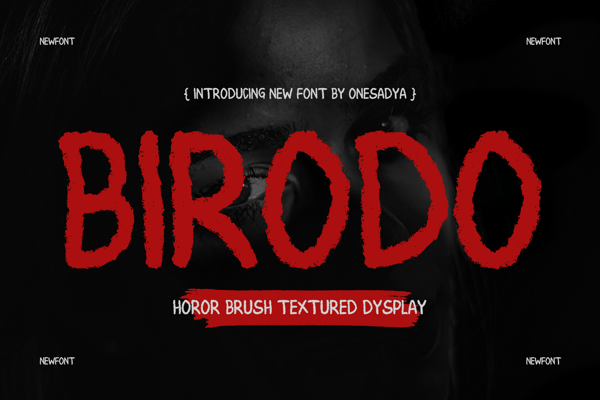 Birodo – Horror Textured Brush Display