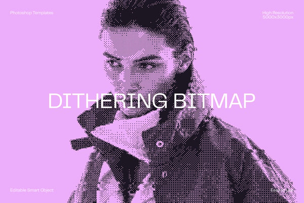 Dithering Bitmap Photo Effect