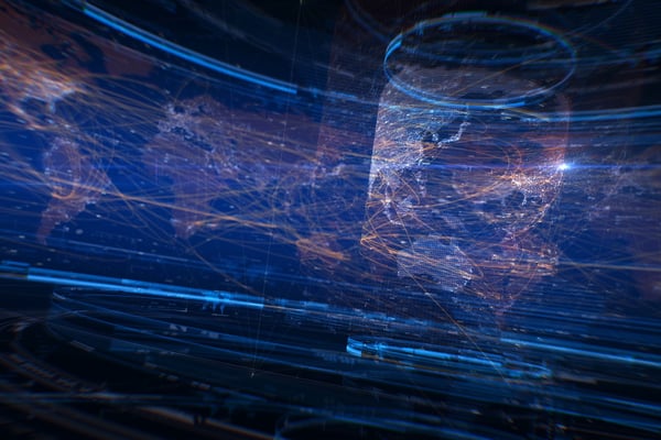 World Map Network | Video In Loop