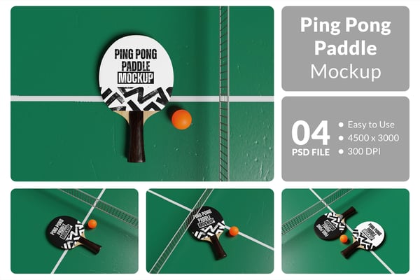 Ping Pong Paddle Mockup