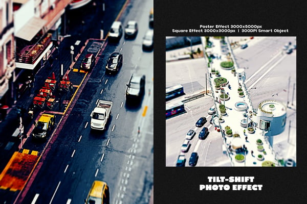 Tilt-Shift Square And Poster Photo Effect