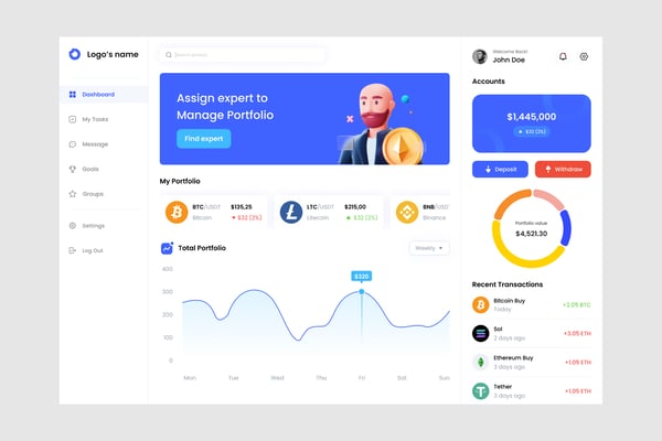 Crypto Dashboard UI Kit