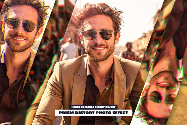Prism Distort Photo Effect