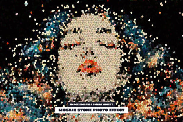 Mosaic Stone Photo Effect