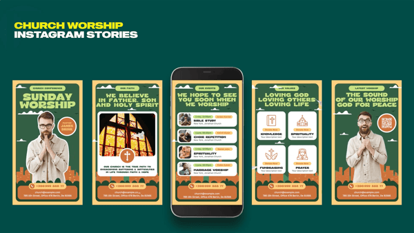 Church Worship Instagram Stories MOGRT