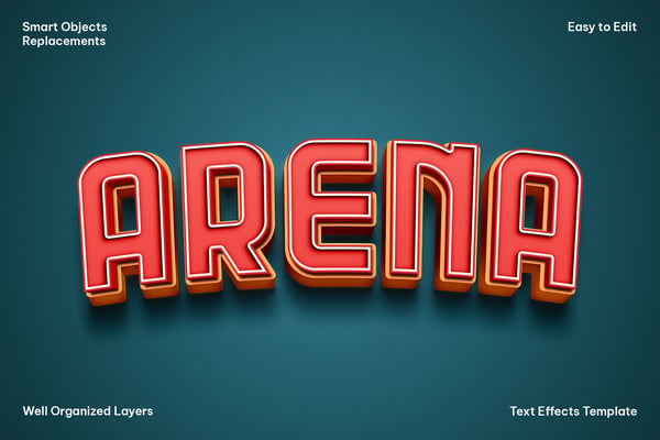 Arena Text Effect
