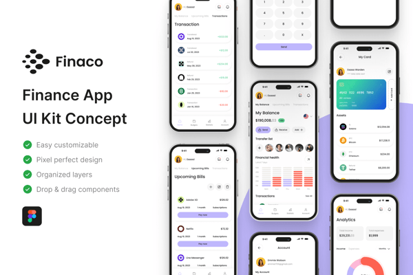 Finaco - Finance App UI Kit