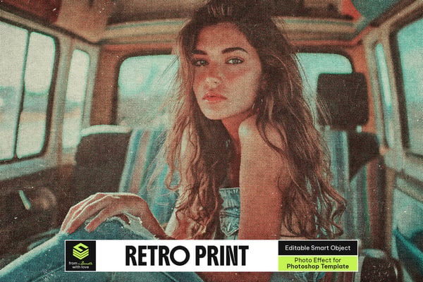 Retro Print Photo Effect