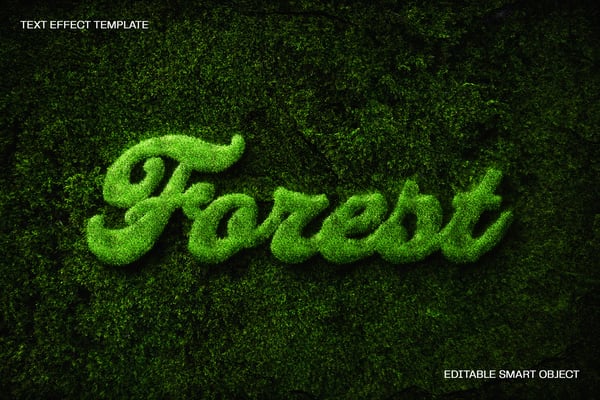 Grass Text Effect