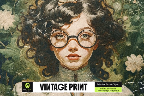 Vintage Print Photo Effect