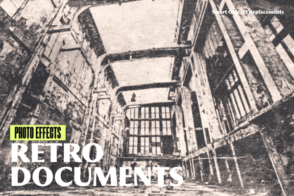 Retro Documents Photo Effect