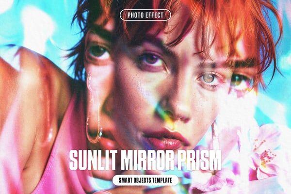 Sunlit Mirror Prism Photo Effect