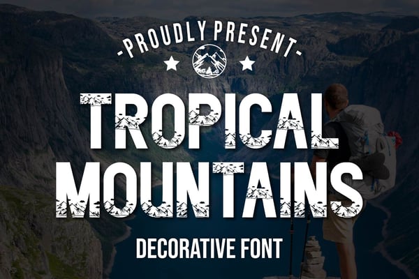 Free Tropical Mountains - Decorative Fonts