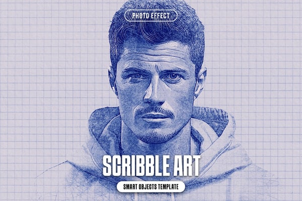 Scribble Art Photo Effect
