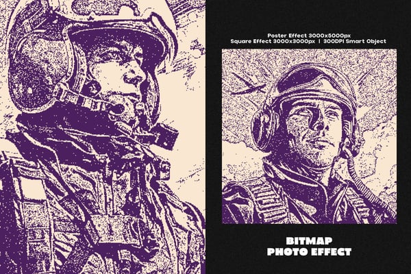 Bitmap Square And Poster Photo Effect