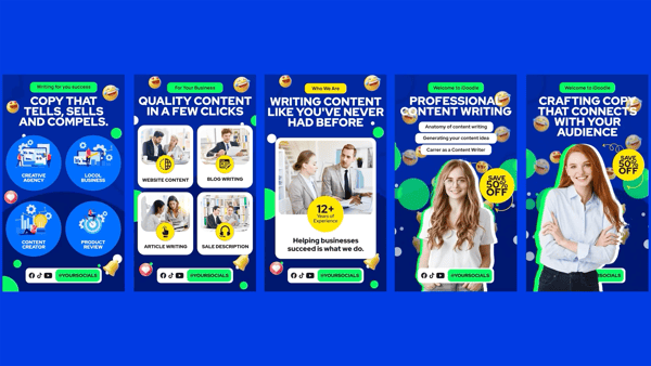 Content Copywriting Services Instagram MOGRT