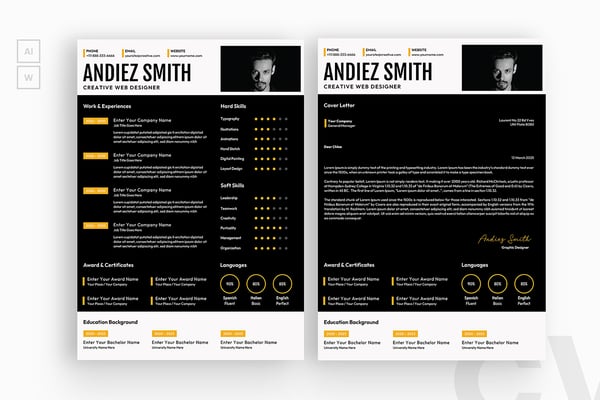 Dark Resume CV