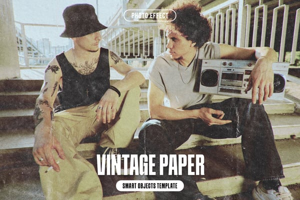 Vintage Paper Photo Effect