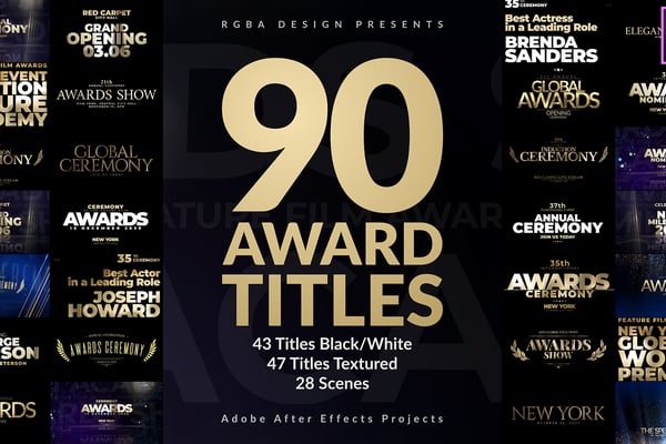 Awards Titles Pack