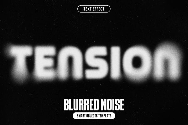 Blurred Noise Text Effect