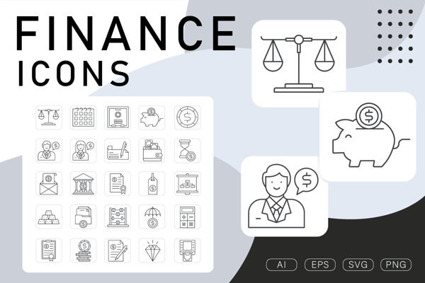 Free Finance icon set