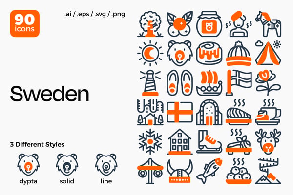 Sweden Icon Set