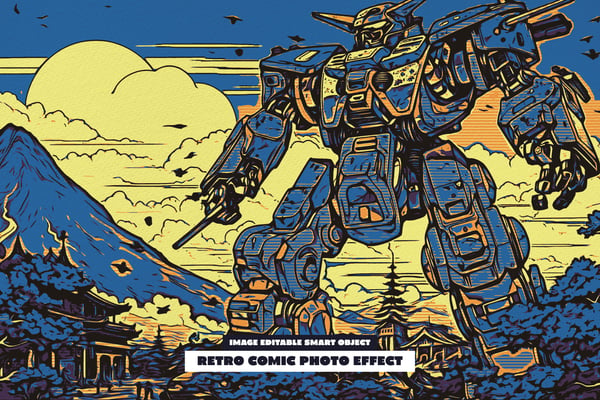 Retro Comic Photo Effect