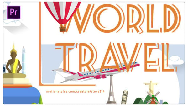 World Travel Titles - Premiere Pro