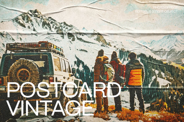 Postcard Vintage Photo Effect