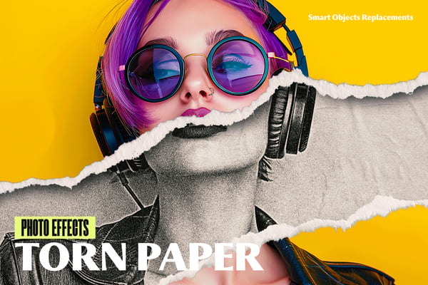 Torn Paper Photo Effect