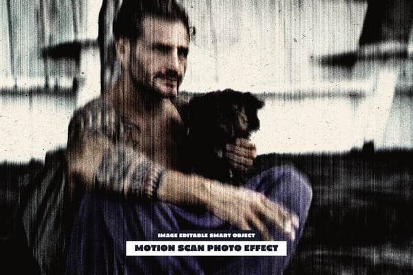 Motion Scan Photo Effect