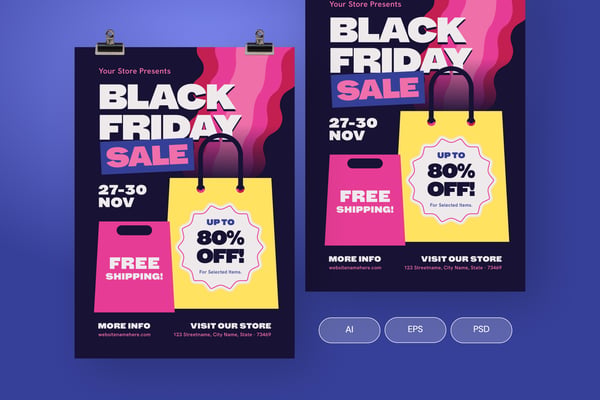 Free Black Friday Sale Flyer Poster