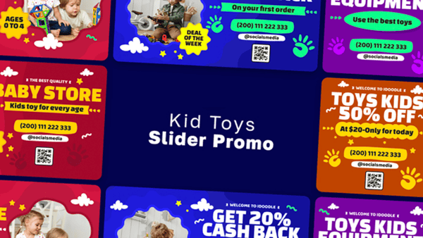 Kids Toys Slider Promo MOGRT