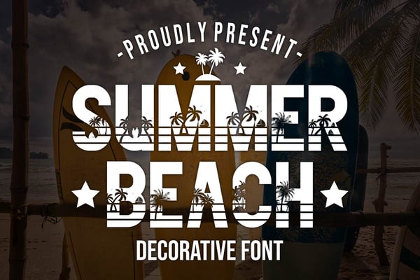 Free Summer Beach - Decorative Font