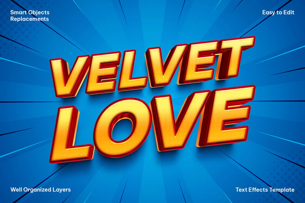Velvet Love Text Effect
