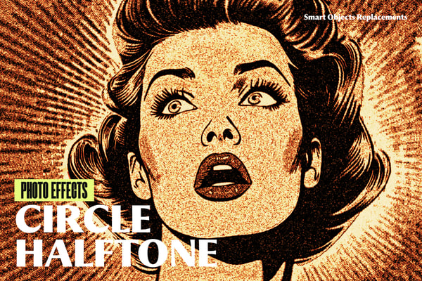 Circle Halftone Photo Effect