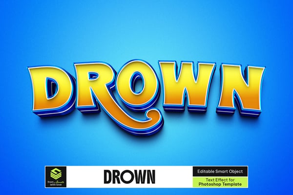 Drown Text Effect
