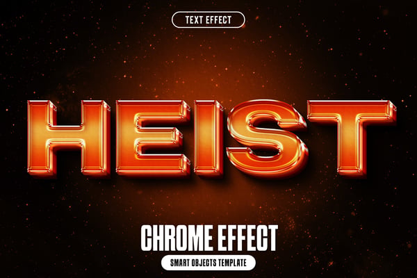 Chrome Text Effect