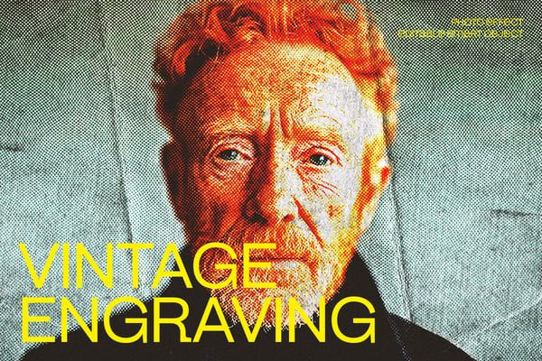Vintage Engraving Photo Effect