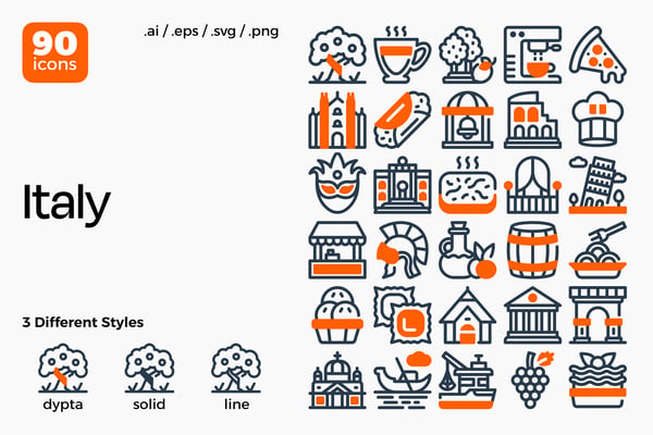 Italy Icon Set