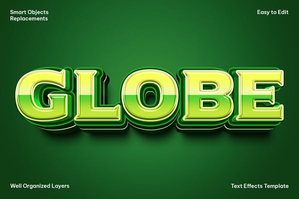 Globe Text Effect
