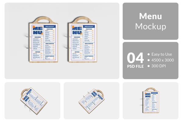 Menu Mockup